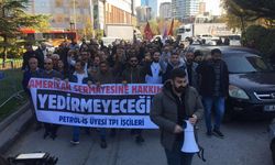 TPI işçileri Ankara'da ABD Büyükelçiliği önünde eylem düzenledi