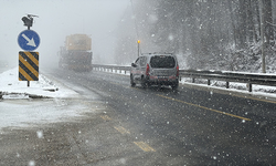 Bolu Dağı'nda kar yağışı başladı