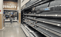 ABD'yi etkisi altına alacak dondurucu soğuklar öncesi market rafları boşaldı