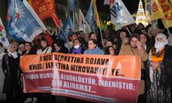 Demokratik Kurumlar Platformu'ndan İstanbul'da Halep protestosu