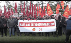 EMEP ve TİP'ten ABD Büyükelçiliği önünde İran protestosu: Üsler kapatılsın