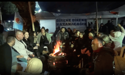 Soma Termik Santralinde ücretsiz izne çıkarılan 87 işçi eylemlerine devam ediyor