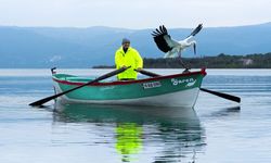 Yaren leylek 15'inci kez Karacabey'e döndü