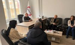 DEM Partili Koca cezaevinde BİRTEK-SEN Genel Başkanı Mehmet Türkmen'i ziyaret etti