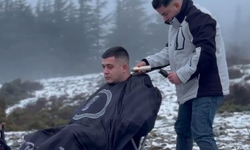 Spil’in zirvesinde -15 derecede tıraş