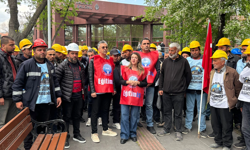 Eğitim-İş grevdeki Doruk Maden işçilerini ziyaret etti