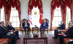 Erdoğan KKTC Cumhurbaşkanı Erhürman ile görüştü