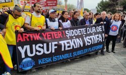 Okullardaki şiddete karşı İstanbul İl Milli Eğitim Müdürlüğü önünde eylem: Yusuf Tekin'e istifa çağrısı