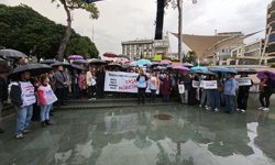 Antalya'dan yağış altında “Yaşam Nöbeti”