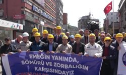 Zonguldak'ta Doruk Madencilik işçilerine destek