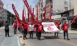 Muğla'da 1 Mayıs: Emeğimiz sömürülüyor. Adalet yok sayılıyor. Yaşam hakkımız tehdit altında