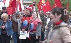 TKP Ankara'da 1 Mayıs manifestosunu okudu