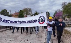 Zonguldaklı madenciler 1 Mayıs Emek ve Dayanışma Günü'nü Edirne'de kutladı
