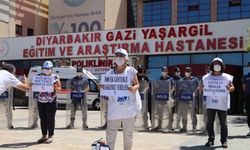 Diyarbakır’da SES üyeleri bir saat iş bıraktı
