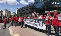 DİSK’ten Zorlu Holding önünde Vestel eylemi: "Üretime derhal ara verilmeli"
