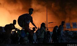 Moria mülteci kampında yangın: Binlerce kişi evsiz kaldı