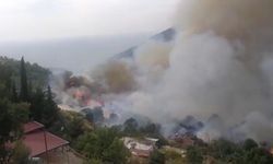 Anamur’da yangın: Evler boşaltıldı