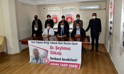 Adana Tabip Odası, Dr. Şehmuz Gökalp’ın serbest bırakılması için çağrı yaptı