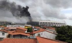 Brezilya’da bulunan Dünya Kupası stadında yangın