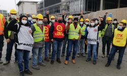 Maaşları ödenmeyen Galataport şantiyesi işçileri iş bıraktı