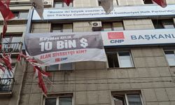 CHP’den “Mafyadan aylık 10 bin dolar alan siyasetçi kim?” pankartı