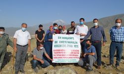 Suveren köylülerinden taş ocağının kapatılması için eylem