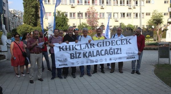Adana’da KESK'ten tutuklamalara tepki; "gözaltı ve tutuklamalarla demokrasi güçleri teslim alınmak isteniyor"