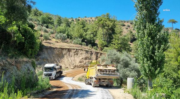 Aydın Büyükşehir’in Bozdoğan Alhisar’daki yol çalışmaları sürüyor