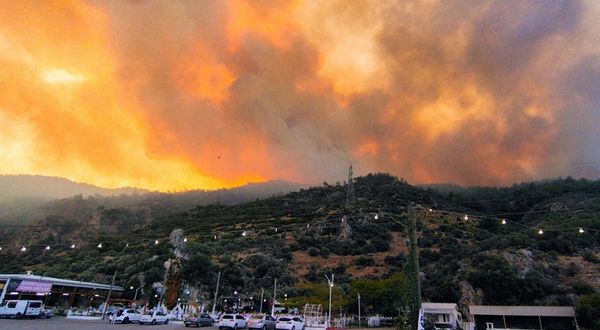 Aydın Söke'de yangın: Rüzgar yangını büyütüyor