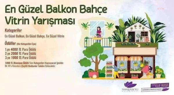 Safranbolu Belediyesi’nin En Güzel Bahçe, Balkon, Vitrin Yarışması sonuçlandı