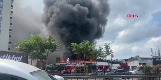 Kartal'da restoran yangını