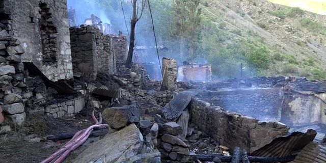 Artvin Yusufeli'ndeki yangın: 33 ev kullanılamaz hale geldi