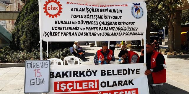 Bakırköy Belediyesi İşçileri, toplu iş sözleşmesi istiyor 