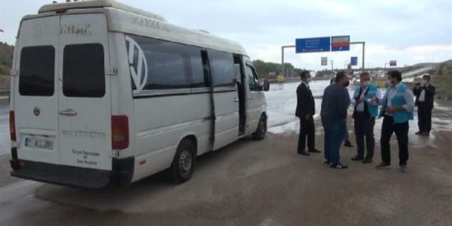 Kırıkkale'de Covid-19 hastası, yolcu minibüsünde yakalandı