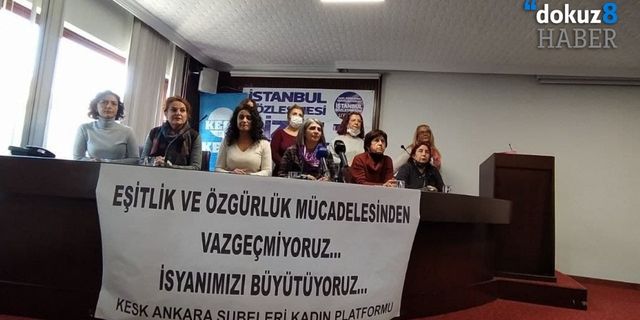 KESK'li kadınlardan 25 Kasım açıklaması: "Mücadelemizden vazgeçmiyoruz"