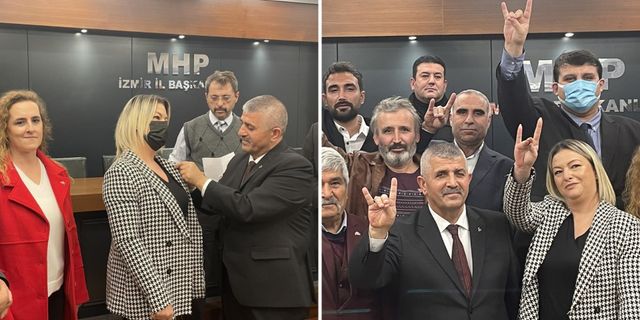 İzmir'de İYİ Partili 14 üye istifa ederek, MHP'ye katıldı