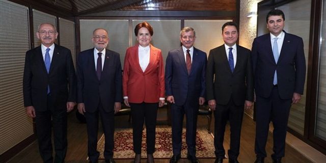 6 muhalefet partisinin lideri Ankara'da buluştu