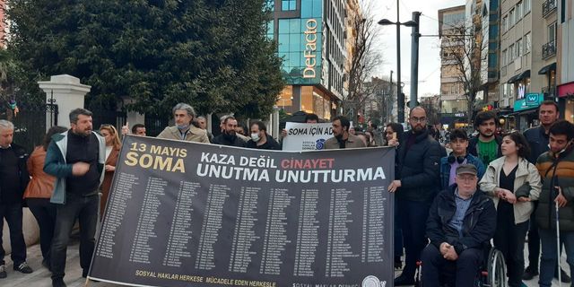 Soma Katliamı davasında Yargıtay'ın onama kararı protesto edildi