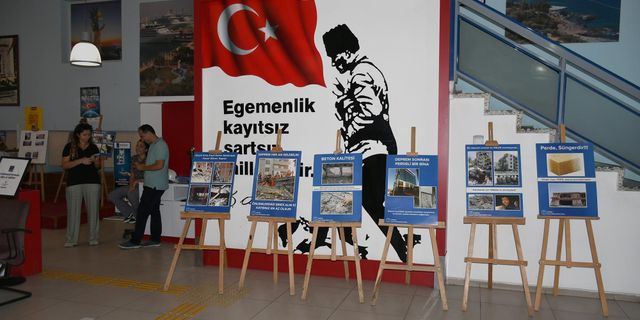 Marmara Depremi'nin yıl dönümünde Kuşadası'nda fotoğraf sergisi düzenlendi