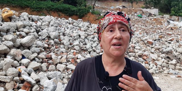 Beykoz Tokatköy'de yıkım bugün de devam etti