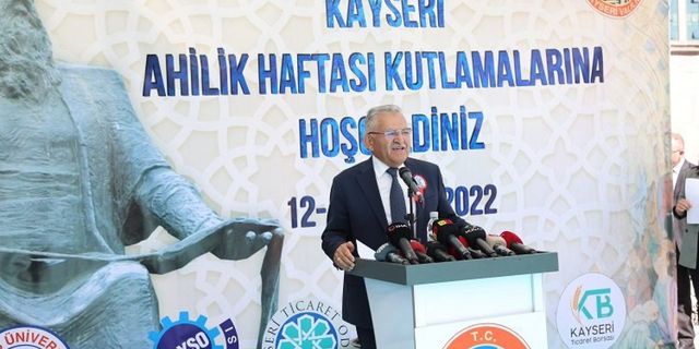Kayseri'de Ahilik Haftası Kutlamaları programına Başkan Büyükkılıç katıldı
