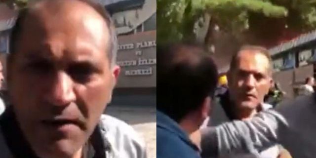 Erzurum'daki yangın haberini takip eden muhabire saldırı