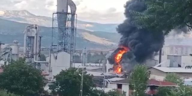 Samsun'da bir fabrikada yangın çıktı