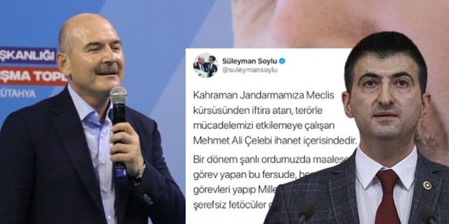 Soylu, çiçeği burnunda AKP'li Çelebi'ye 'şerefsiz' dediği tweeti sildi