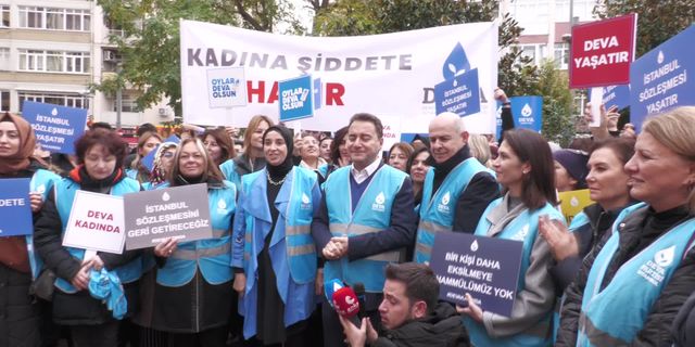 Babacan kadına yönelik şiddete karşı yürüdü ve Erdoğan'a sordu: İstanbul Sözleşmesinden çıkınca elinize ne geçti?