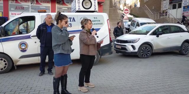 Artvin’de kadınlar çocuk istismarını protesto etti