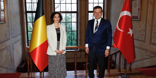Belçika Dışişleri Bakanı Hadja Lahbib, Ekrem İmamoğlu ile görüştü