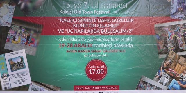 Festivalde yapılan eserler düzenlenen sergi ile beğeniye sunuldu