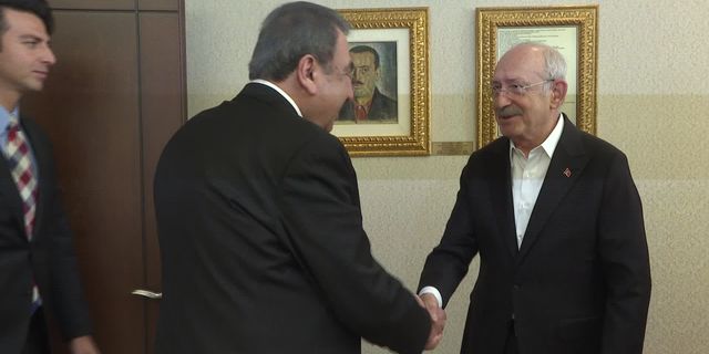 Kılıçdaroğlu, TOBB Başkanı Hisarcıklıoğlu ve heyetini makamında kabul etti