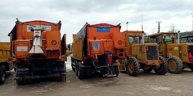 Safranbolu Belediyesi Ekipleri Karla Mücadele İçin Teyakkuzda